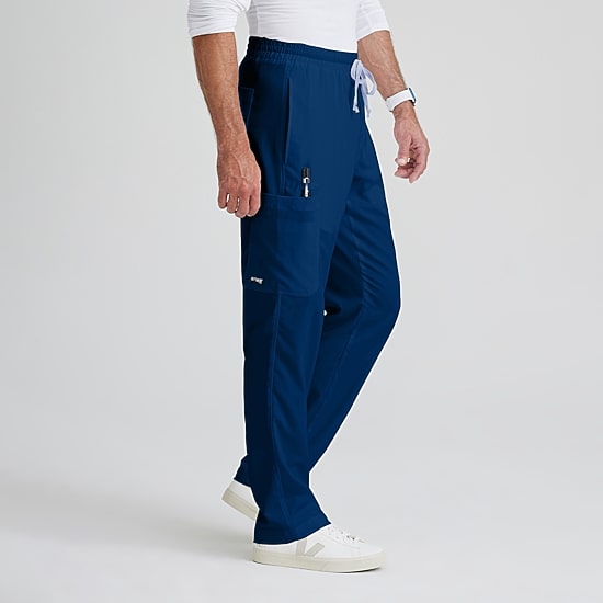 Grey's Anatomy™ by Barco Classic Grp558 Evan 5-Pocket Zip-Fly Mens Short Moisture Wicking Scrub Pant