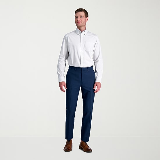 Haggar Premium Comfort Mens Classic Fit Easy Care Long Sleeve Dress Shirt