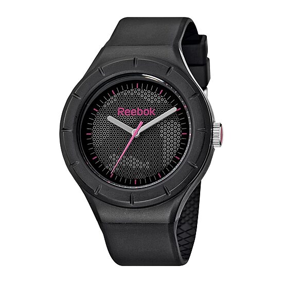 Reebok® Training WarmUp Camo Womens Black Strap Watch