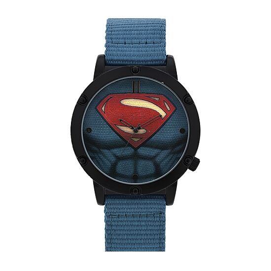 DC Comics® Mens Superman™ Blue Strap Watches