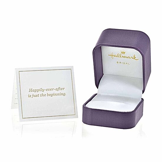 Hallmark Diamonds Womens 1/3 CT. Natural White Diamond 10K Gold Engagement Ring