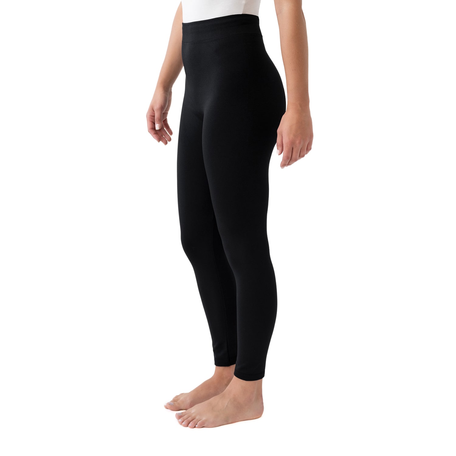 Muk Luks Fleece Lined Womens Comfort Waistband Plus Full Length Leggings