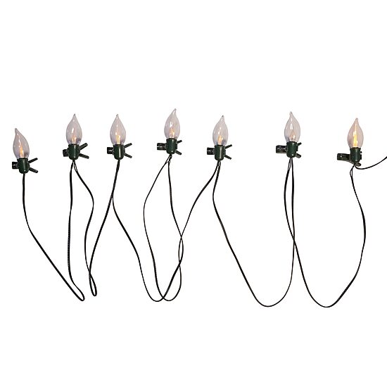 Kurt Adler Flicker Flame With Clips String Lights