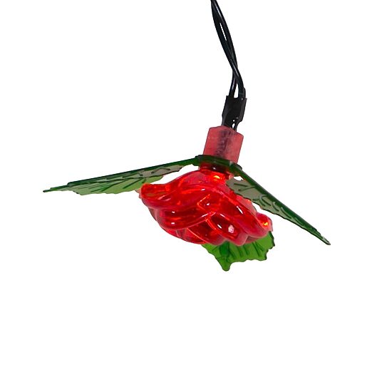 Kurt Adler 10-Light Led Rose String Lights