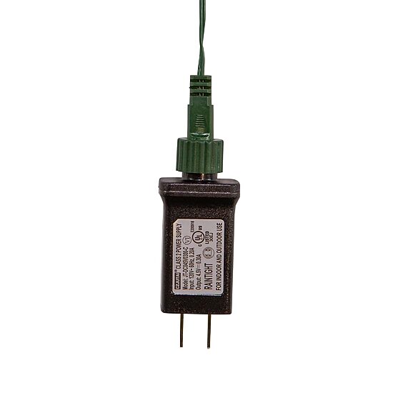 Kurt Adler 75-Light Cluster Lights and Warm White Twinkle LED Lights with Green Wire