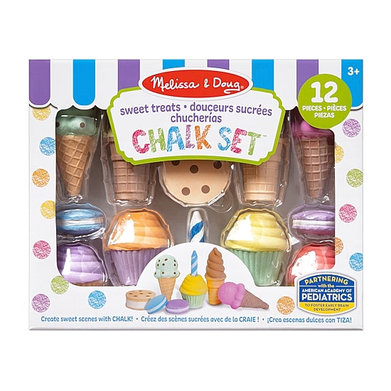 Melissa & Doug Ice Cream And Cake Chalk Set Chalk