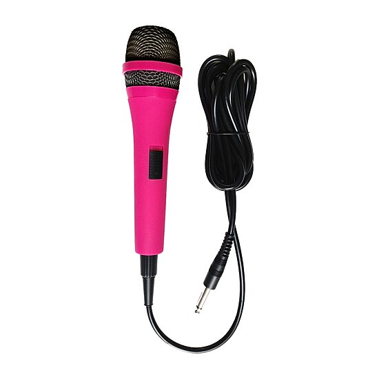 SINGING MACHINE UNIDIRECTIONAL DYNAMIC MICROPHONE PINK