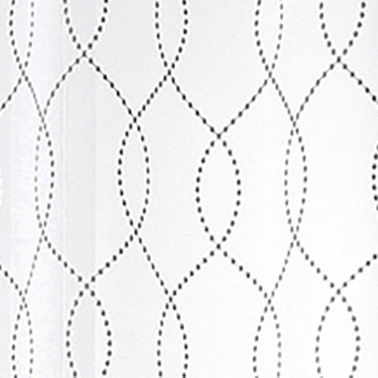 Regal Home Starbust Grommet Top Energy Saving Embroidered Sheer Set of 2 Curtain Panel