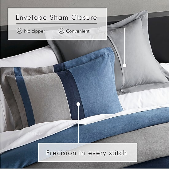 510 Design Boulder Pieced Faux Suede Midweight Comforter Set