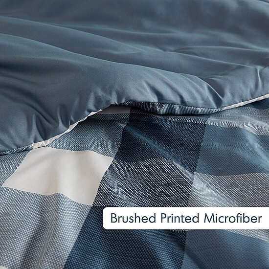 510 Design Jonah Plaid Check Print Midweight Comforter Set