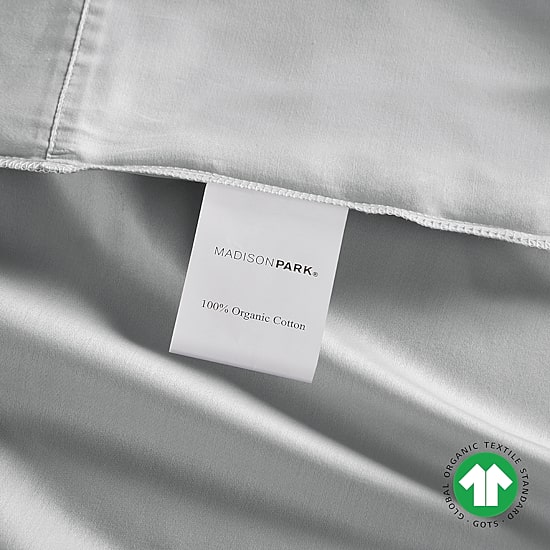 Madison Park Organic Cotton 300tc Deep Pocket Sheet Set