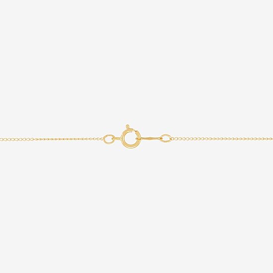 Girls 14K Gold Cross 13 Inch Pendant Necklace