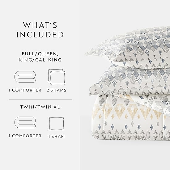 Casual Comfort Mayan Midweight Down Alternative Comforter Set