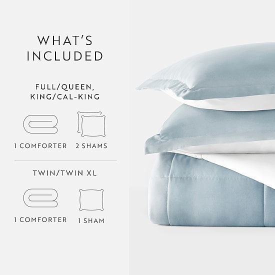 Casual Comfort Ocean Midweight Down Alternative Comforter Set