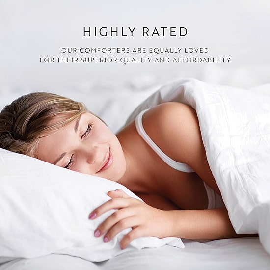 Casual Comfort Stitch Stripe Midweight Down Alternative Comforter Set