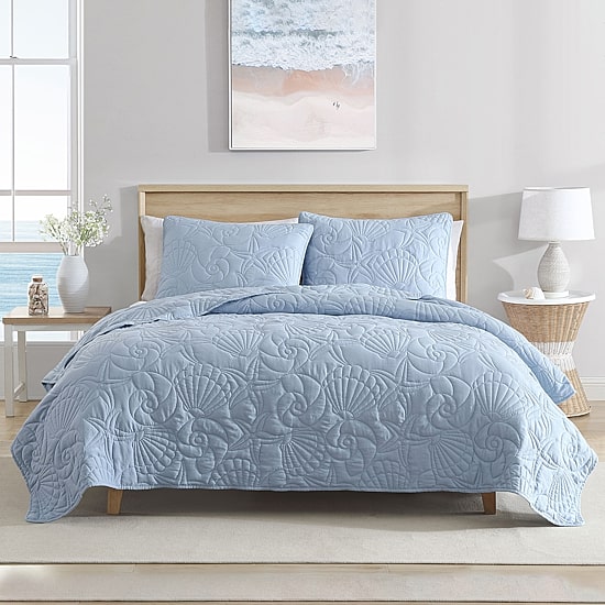 Caribbean Joe Solid Shell Outline Quilt Set