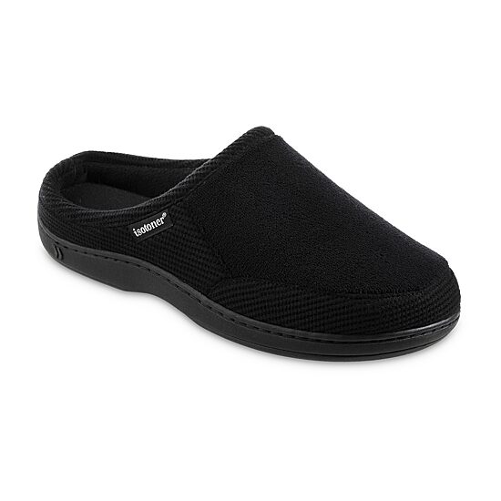 Isotoner Mens Memory Foam Slip-On Slippers