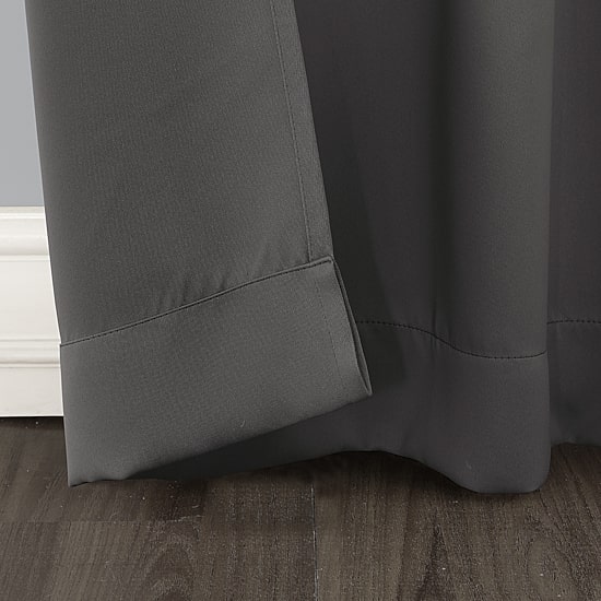 Sun Zero Saxon Grommet Top Energy Saving Blackout Single Curtain Panel