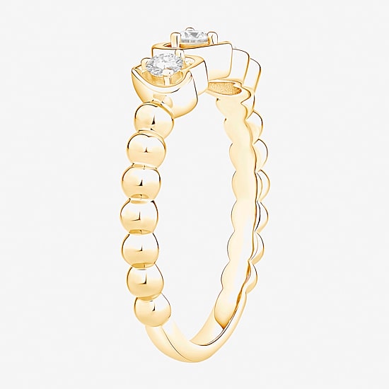 (Vs2, F) Womens 1/6 CT. T.W. Lab Grown White Diamond 14K Gold Over Silver Heart Cocktail Ring