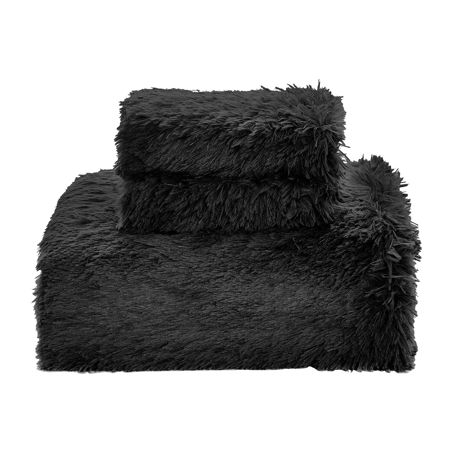 Sweet Home Collection™ 3 Piece Plush Shaggy Comforter Set Ultra Soft Luxurious Faux Fur Decorative Fluffy Crystal Velvet Bedding