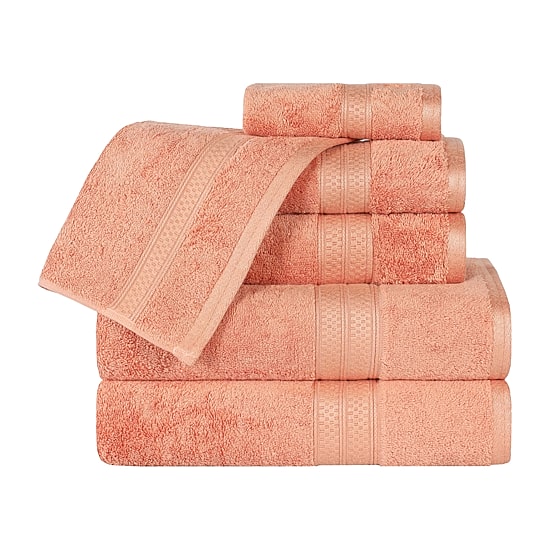 SUPERIOR® Bamboo Collection | 100% Rayon From Bamboo 6-pc. Quick Dry Solid Bath Towel Set