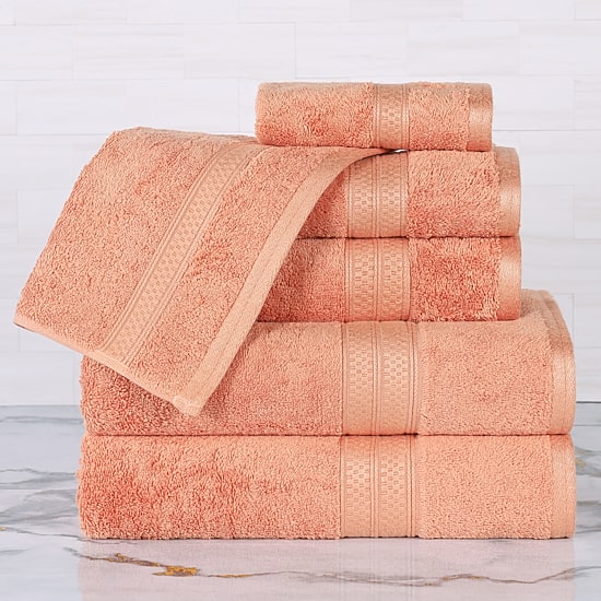SUPERIOR® Bamboo Collection | 100% Rayon From Bamboo 6-pc. Quick Dry Solid Bath Towel Set