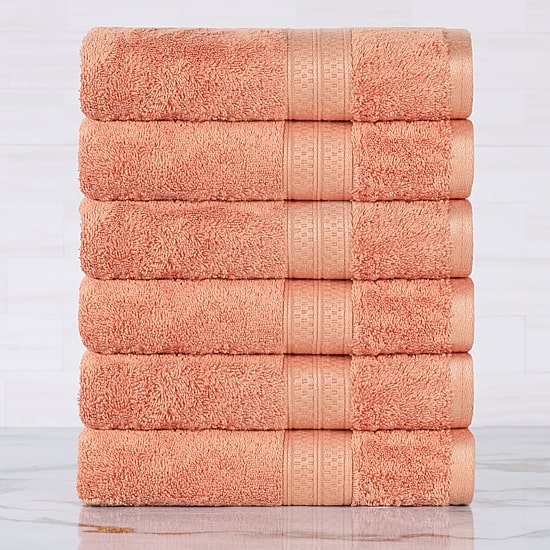 SUPERIOR® Bamboo Collection | 100% Rayon From Bamboo 6-pc. Solid Hand Towel