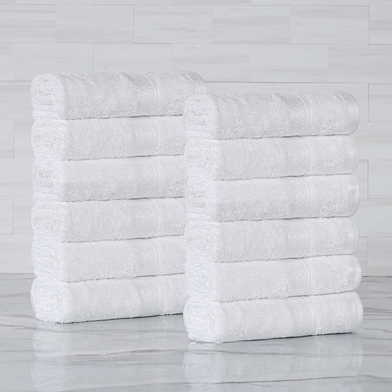 SUPERIOR® Bamboo Collection | 100% Rayon From Bamboo 12-pc. Quick Dry Washcloth