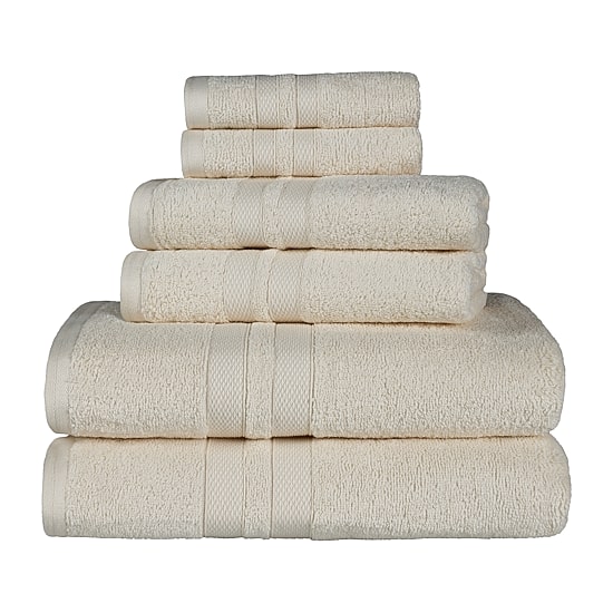 SUPERIOR® Ultra Collection | 100% Cotton 6-pc. Quick Dry Solid Bath Towel Set
