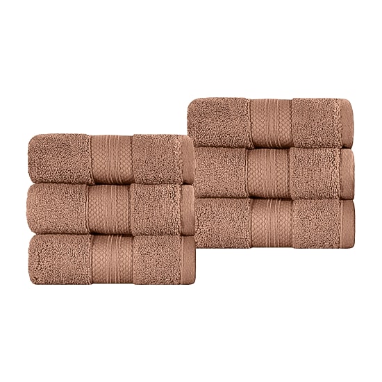 SUPERIOR® Aria Collection | 100% Turkish Cotton 6-pc. Solid Hand Towel