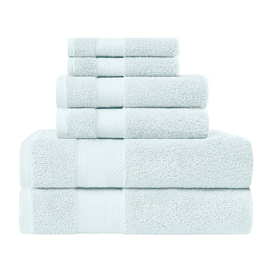 SUPERIOR® Aria Collection | 100% Turkish Cotton 6-pc. Quick Dry Solid Bath Towel Set