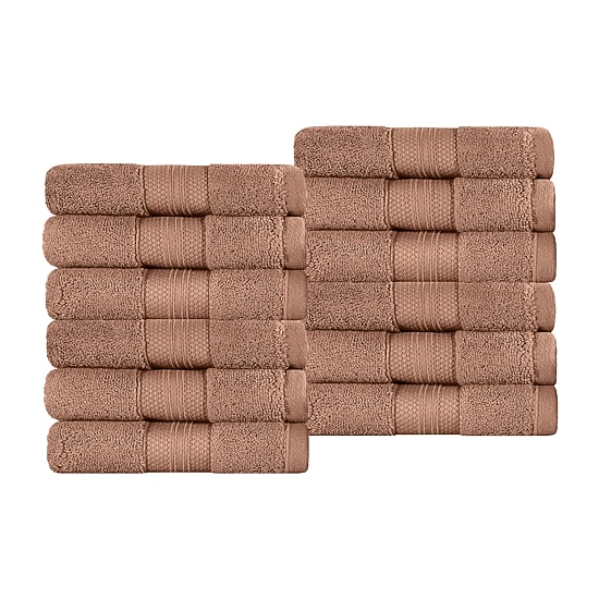 SUPERIOR® Aria Collection | 100% Turkish Cotton 12-pc. Quick Dry Washcloth