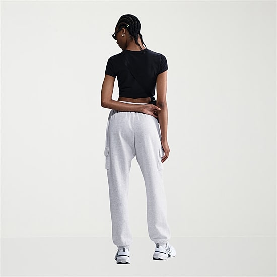 Nike Sportswear Club Fleece Womens Mid Rise Oversized Cargo Sweatpants