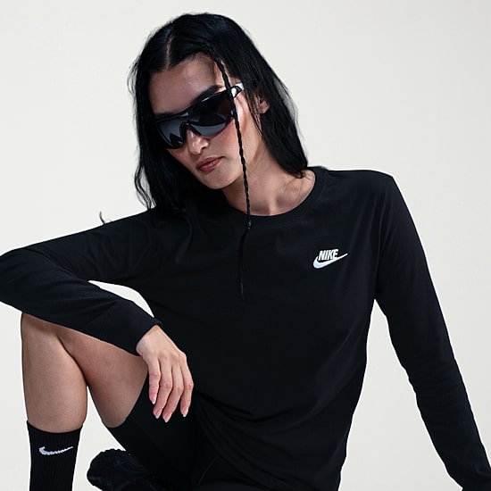 Nike Womens Crew Neck Long Sleeve Active T-Shirt