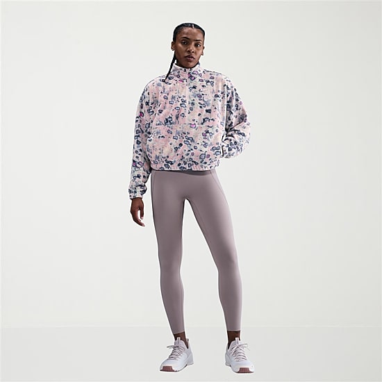 Nike Womens Mock Neck Long Sleeve Active Quarter-Zip Pullover