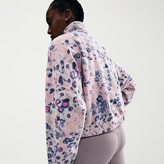 Nike Womens Mock Neck Long Sleeve Active Quarter-Zip Pullover