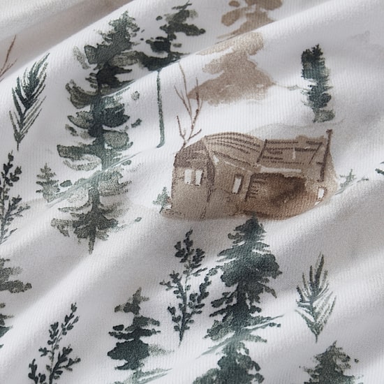 Sweet Home Collection™ Winter Cabin Printed Extra Deep Pocket Flannel Sheet Set