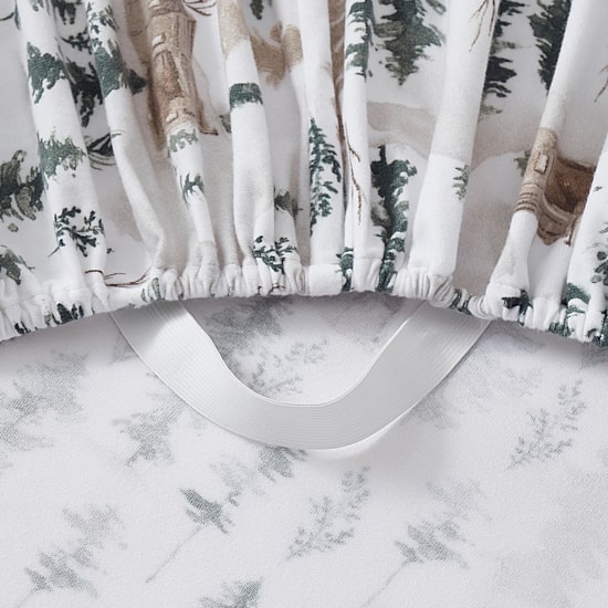 Sweet Home Collection™ Winter Cabin Printed Extra Deep Pocket Flannel Sheet Set