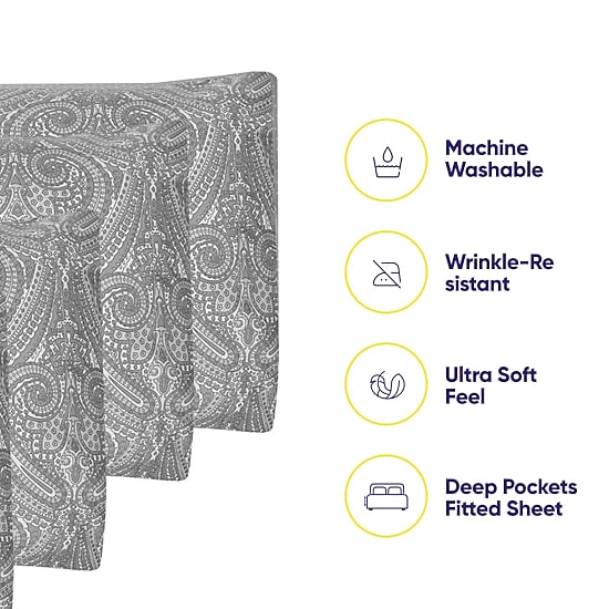Sweet Home Collection 1500tc Deep Pocket Sheet Set