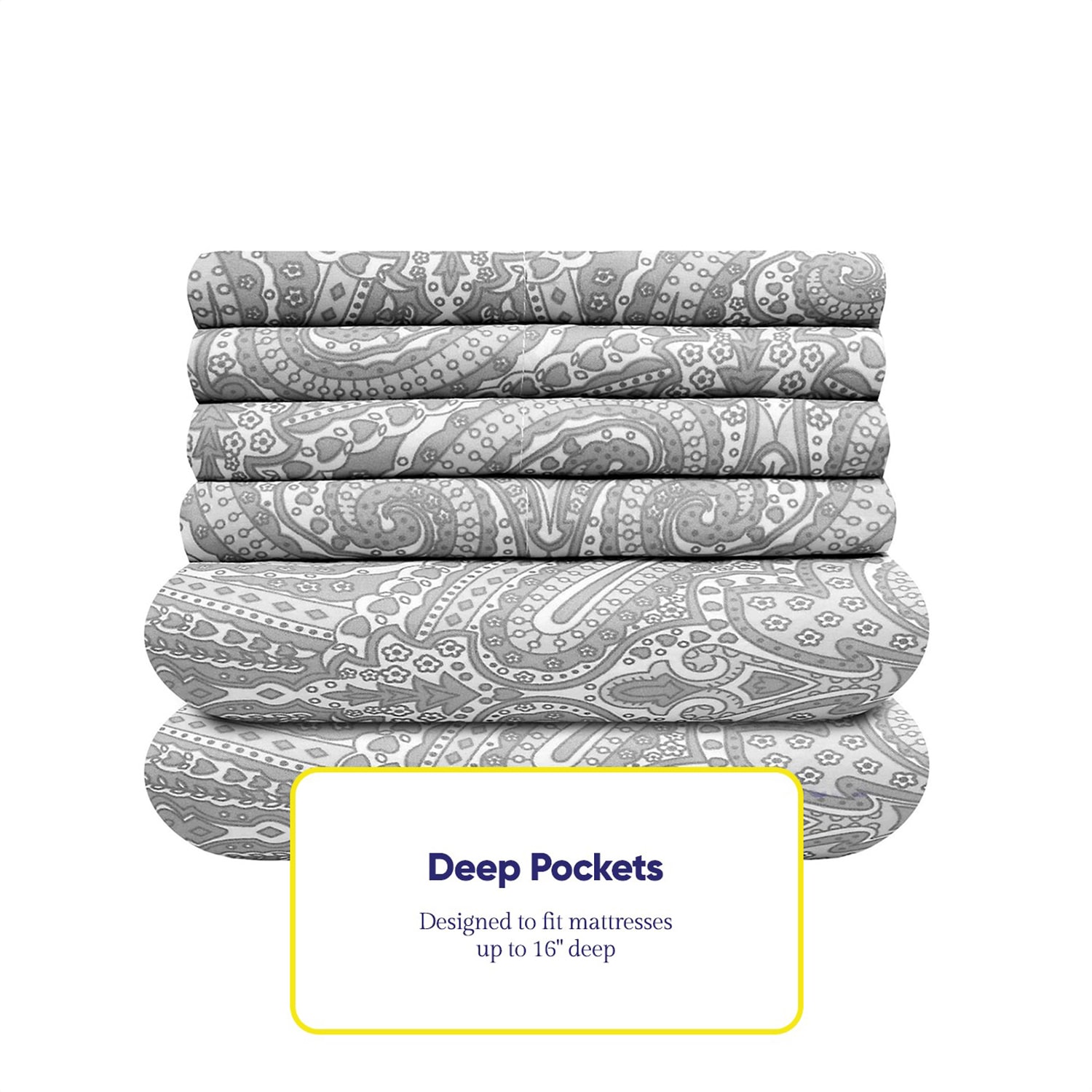 Sweet Home Collection 1500tc Deep Pocket Sheet Set