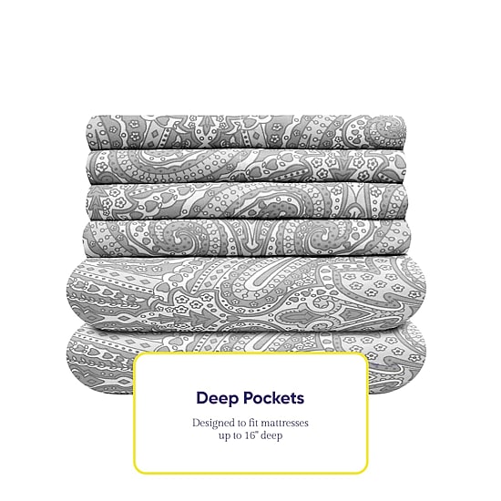 Sweet Home Collection 1500tc Deep Pocket Sheet Set
