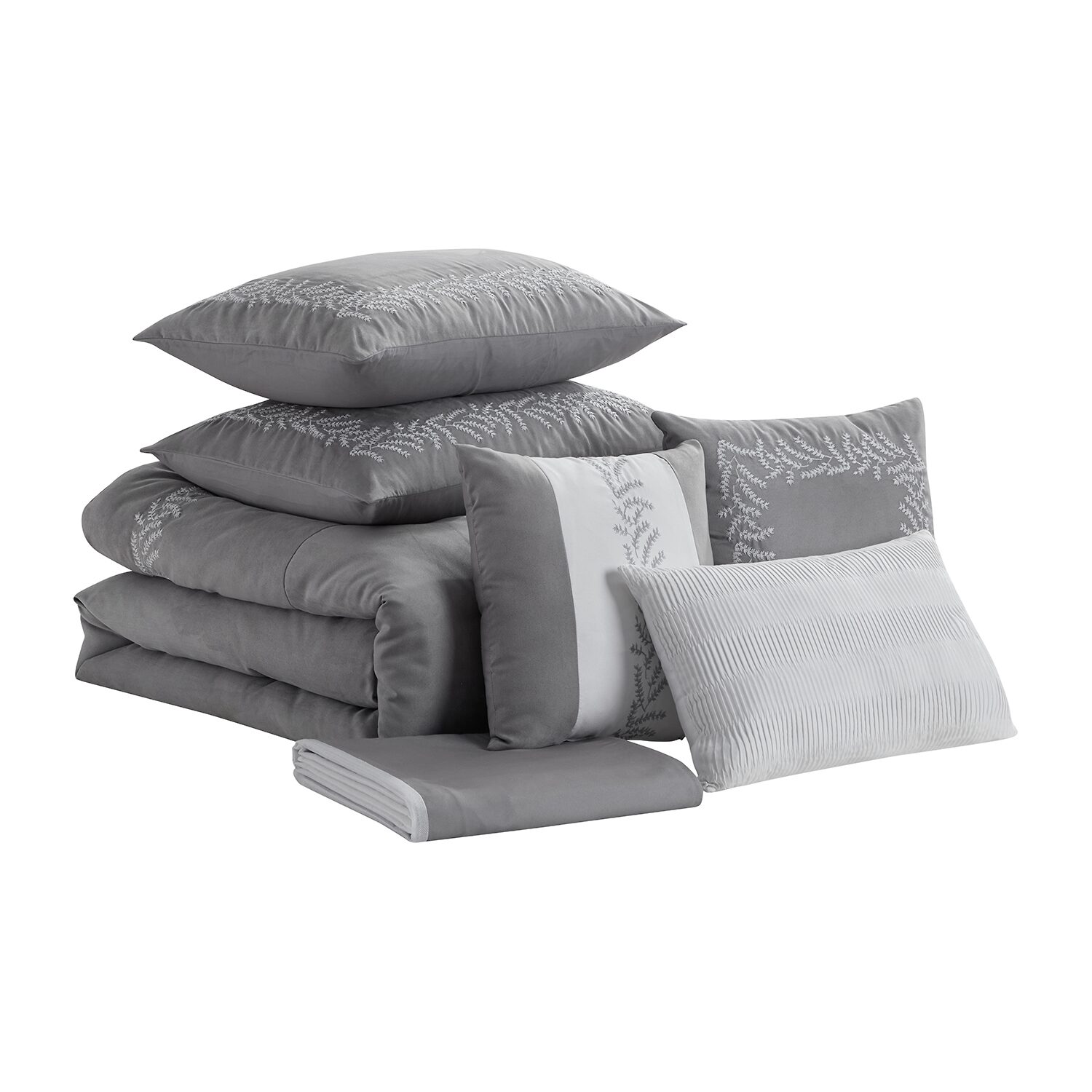 Sweet Home Collection™ Salerno 7 Piece Suede Elegant Bedding Set