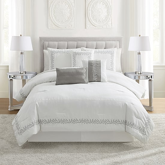 Sweet Home Collection™ Salerno 7 Piece Suede Elegant Bedding Set