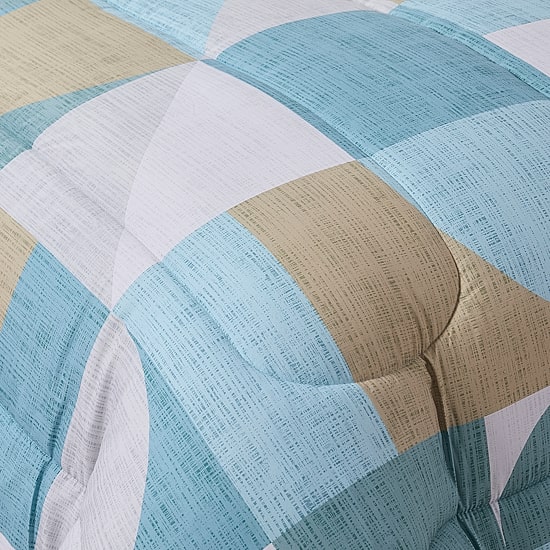 Sweet Home Collection™ Geo-Aqua 7 Piece Bed In a Bag Set