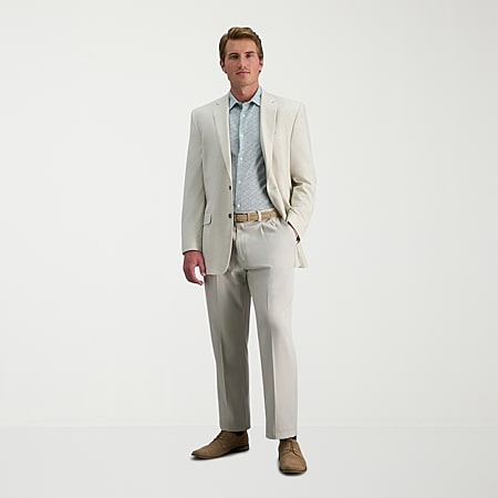 savane dress pants sam's club Savane Premium Stretch Expandable Waist Mens Straight Fit Dress Flat Front  Pant