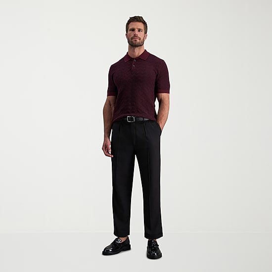 Haggar Premium Comfort Mens Cuffed Classic Fit Dress Pleated Pant