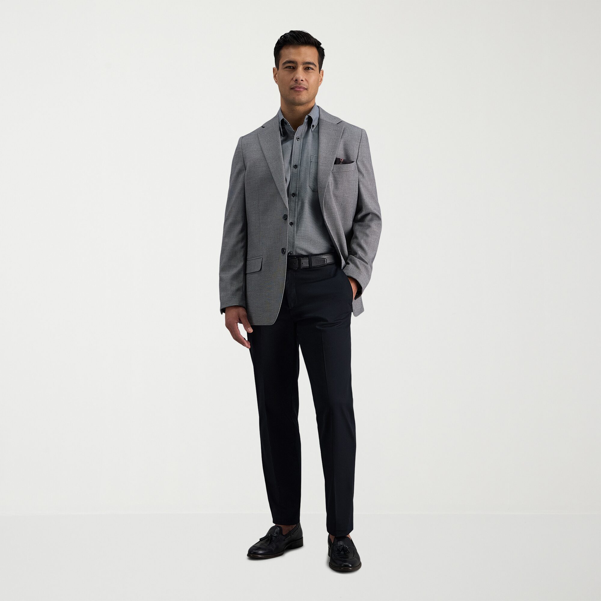 Haggar Iron Free Premium Khaki Mens COMFORT WAISTBAND Straight Fit Flat Front Pant