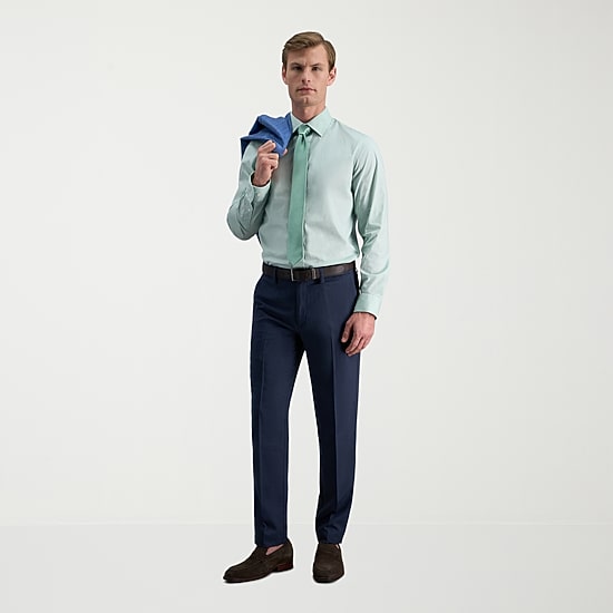Haggar Cool Right Performance Flex Mens COMFORT WAISTBAND Slim Fit Flat Front Pant
