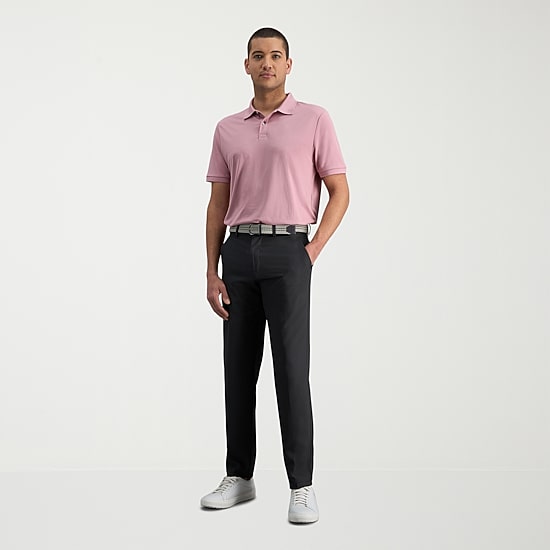 Haggar The Active Series Everyday Ultra Mens Comfort Waistband Slim Fit Flat Front Pant