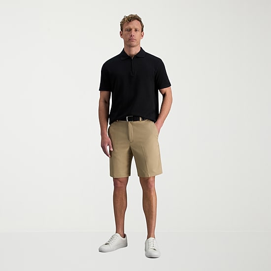 Haggar Cool 18 Pro Mens 9 1/2" Stretch Fabric Moisture Wicking Quick Dry Chino Short